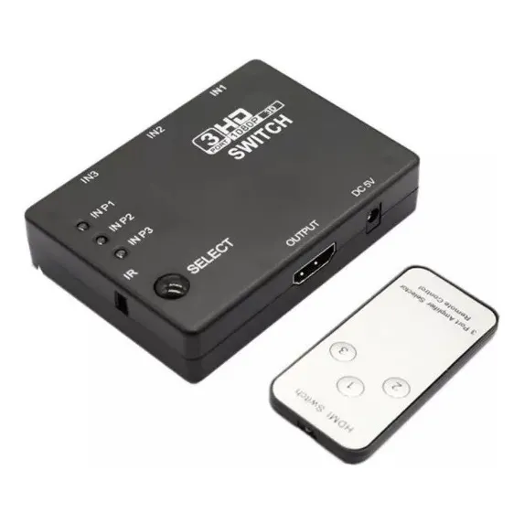 Splitter Switch Hdmi 3x1 1080p Full Hd Con Control