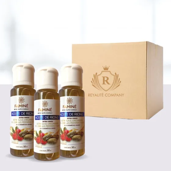 Aceite Ricino Puro Al Mayor - Caja De 12 Unidades 30cc 