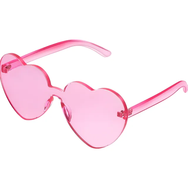 Gafas Sol Forma De Corazón Rosada Niña Mujer Piñatasaurio