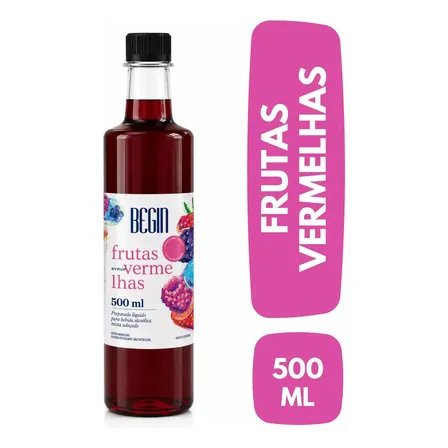 Xarope Frutas Vermelhas 500ml Begin - Soda Italiana E Drinks