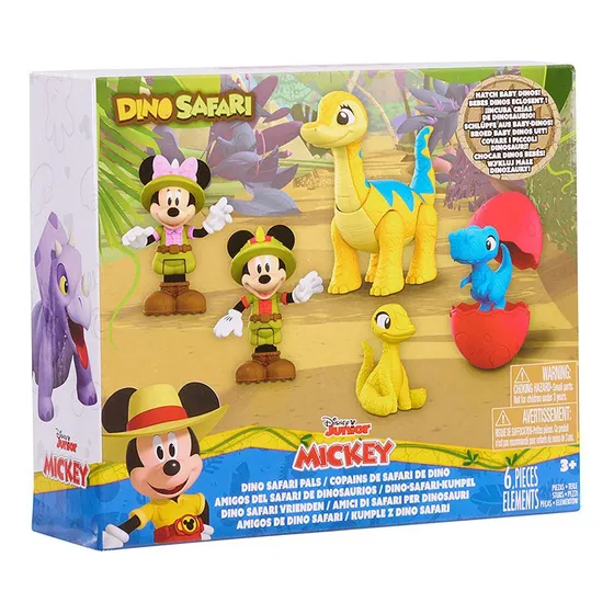 Set Disney Figuras Dino Safari Amigos Mickey Dinosaurios 