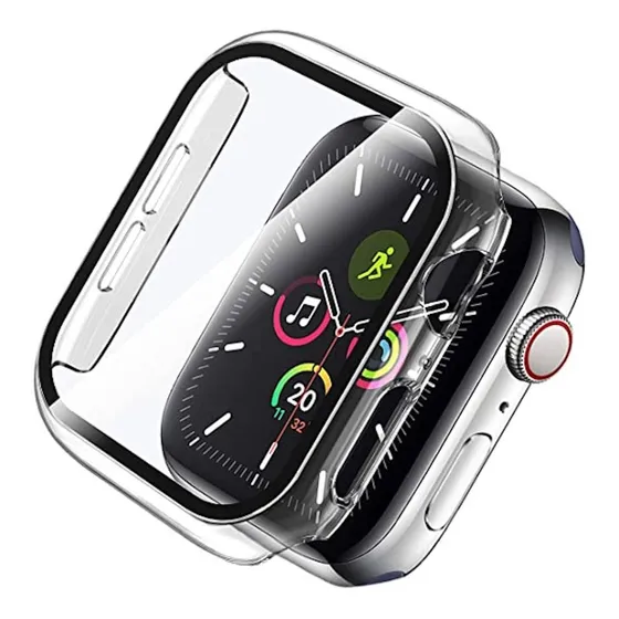 Funda Con Templado Para Apple Watch 44 40mm 42 38 Tpu Protec