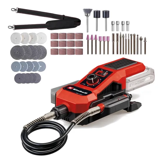 Minitorno Inalambrico Grabado 18v Eje Flexible + Acc Einhell