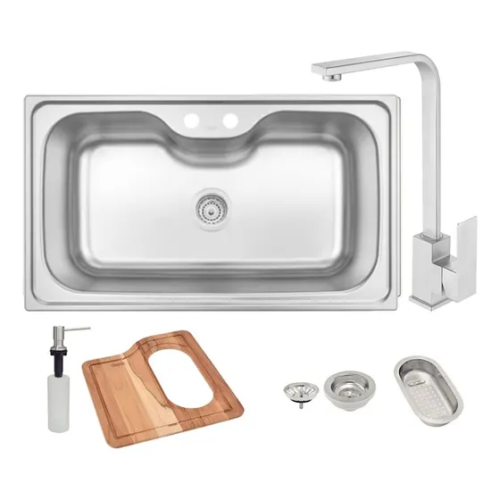 Pileta De Cocina Bacha De Acero Inoxidable Tramontina