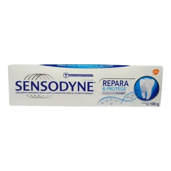 Crema Dental Sensodyne Repara & Protege Diaria 100g Novamin