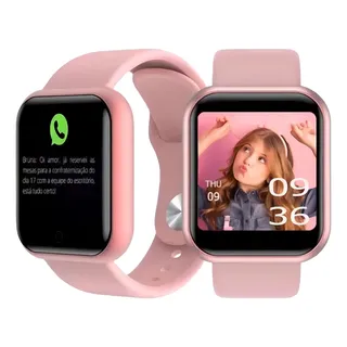 RelĂłgio Inteligente Smart D20 PrĂł C/ Whatsapp instagram Face Caixa Rosa Pulseira Rosa Bisel Digital RelĂłgio Inteligente Smart D20 PrĂł C/ Whatsapp instagram Face Caixa Rosa Pulseira Rosa Bisel Digital