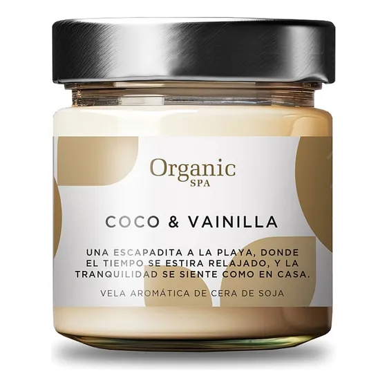 Vela Aromática Joy Coco Vainilla Organic Spa