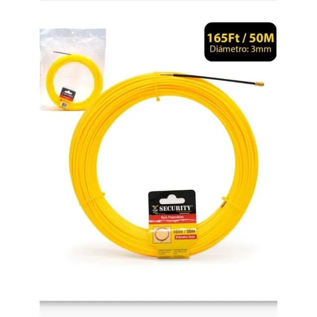 Cinta Guia Pasacables De Electricida 50 Mtr En Pvc Security 
