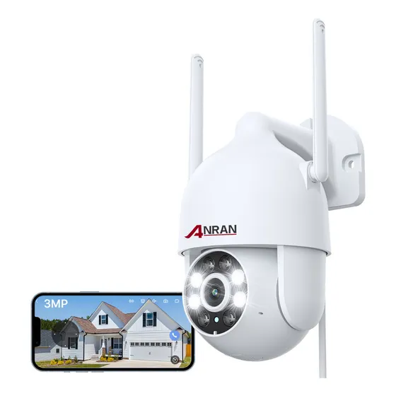 Cámara De Seguridad Ip Wifi Impermeable Con Movimiento 3mp Color Blanco