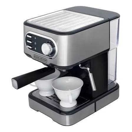 Cafeteira Elétrica Black Decker Modelo CE1100G Até 2 Xícaras Simultâneas e Cápsulas Nespresso e Dolce Gusto