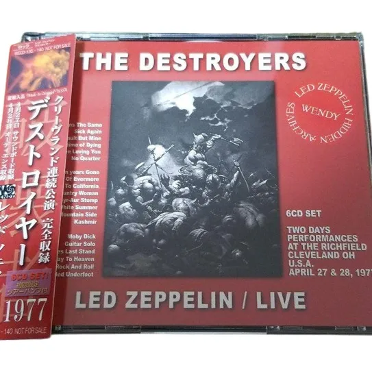 Led Zeppelin Box 6 Cd´s The Destroyers 1977 Novo Japão Raro