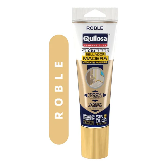 Sellador Silicon Sintesel Para Madera 125ml Roble - Quilosa
