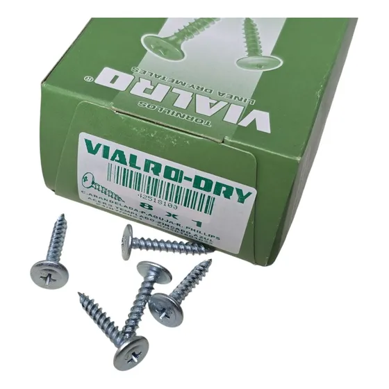200 Tornillos Cabeza Flangeada Punta Aguja Autoperf. 8x1