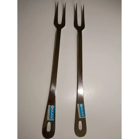 Tenedor P/carnes Y Parrilas 40cm Acero Inoxidable Nuevo 