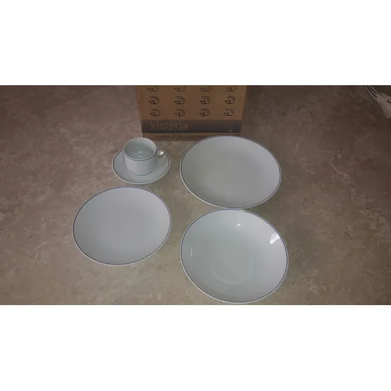 Vajilla Victoria Porcelana 20 Piezas