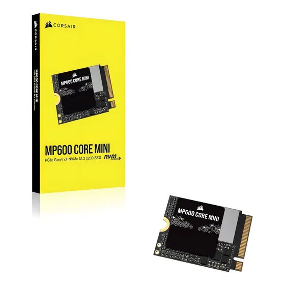 Ssd M.2 2230 Corsair Mp600 Core Mini 2tb Nvme Pcie Gen4 X4 Cssd-f2000gbmp600cmn Velocidade Leitura Até 5000mb/s Gravação 3800mb/s Preto