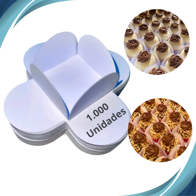 Forminhas De Doces Brigadeiros Casamento Kit 1000 Aniversári