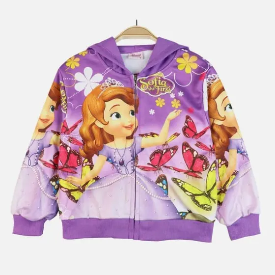 Sueter Tipo Chaqueta De Niñas Princesa Sofia