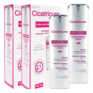 Kit 2 Cicatricure Crema Multibeneficios Antimanchas Fps20 Kit 2 Cicatricure Crema Multibeneficios Antimanchas Fps20