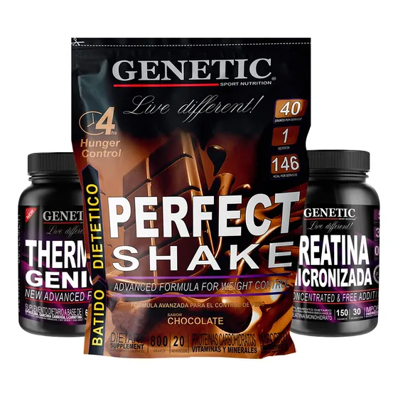 Batido Perfect Shake Quemador Thermogenic Creatina Genetic