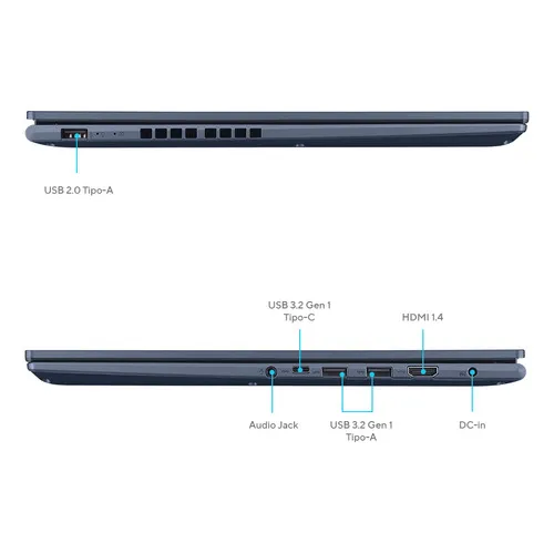 Notebook Asus Vivobook 16x Amd Ryzen 5 8gb Ram 512gb Ssd 16' Color Azul