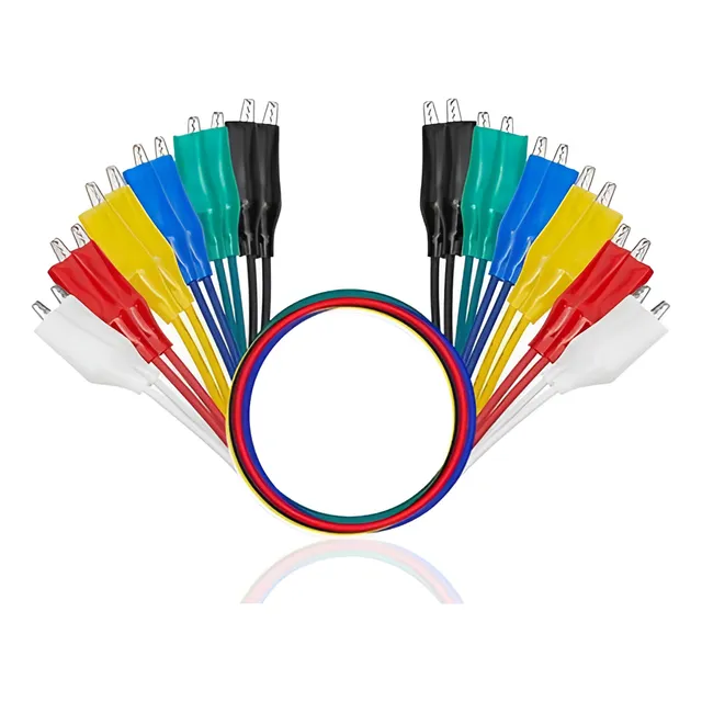 Pinzas Cocodrilo Caiman X10 Cable Electronica Protoboard