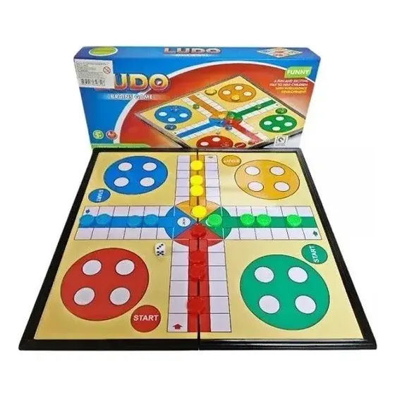 Juego De Mesa Ludo Magnético Clásico Tablero Familiar