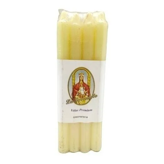 8 Vela Velita Blanca Premium Empaquetada Coromoto 2719 Xavi