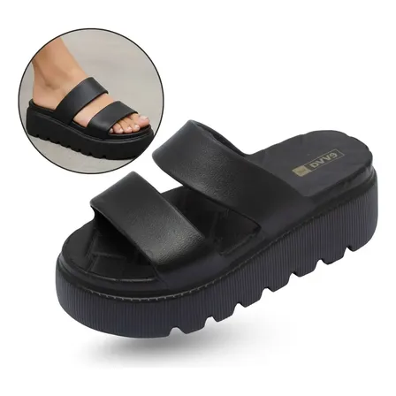 Chinelo Plataforma Sara Evva Hit Feminino