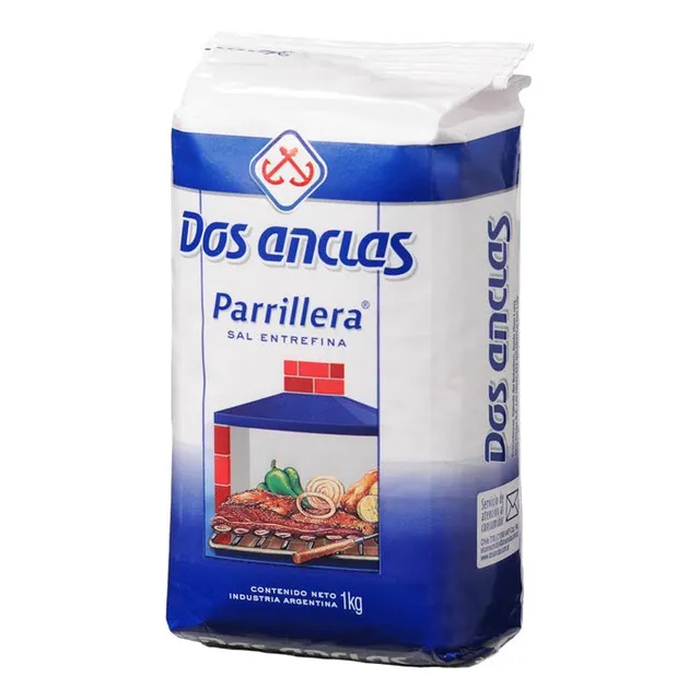 Sal Parrillera Dos Anclas Paquete X 1kg Pack X15un