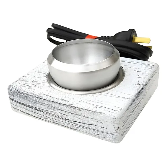 Hornito Hornillo Difusor Eléctrico Para Aromas - Fábrica Color Blanco Vintage