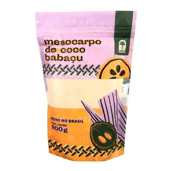 Farinha De Coco Babaçu 200g - Mesocarpo 100% Natural