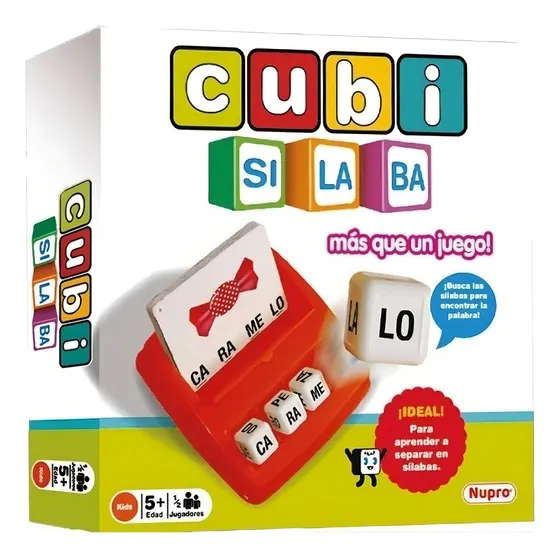 Juego De Mesa Didáctico Cubi Silabas Nupro