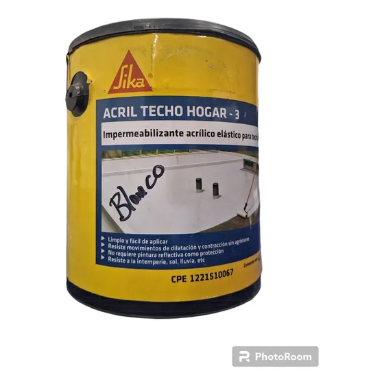 Sika Impermeabilizante Acriltecho Galon 4.5 Kg 
