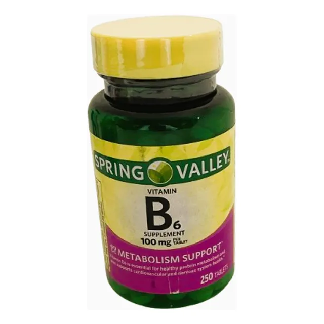 B-6 Vitamin  100mg  250tabs  Spring Valley