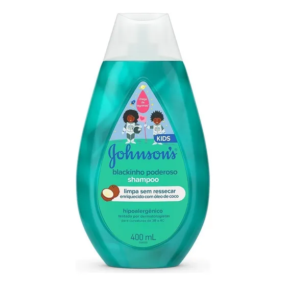 Shampoo Infantil Blackinho Poderoso 400ml Johnson's Kids