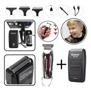 Combo Kemei 9163 Acabamento + Shaver 1102 Promoção Combo Kemei 9163 Acabamento + Shaver 1102 Promoção