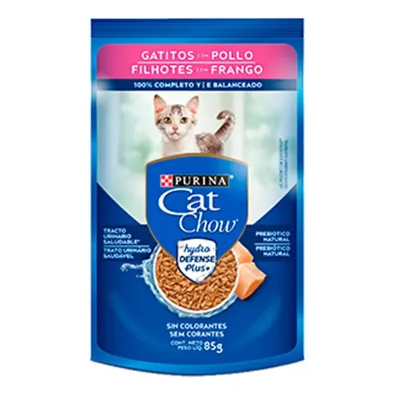 Cat Chow Gatitos Con Pollo 15 X 85 Grs