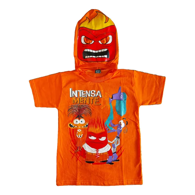 Remeras Niños Héroes Personajes Capucha Con Mascara
