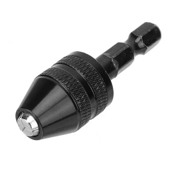 Vastago Convertidor Adaptador 1/4 Taladro Mandril 0.3-3.2mm