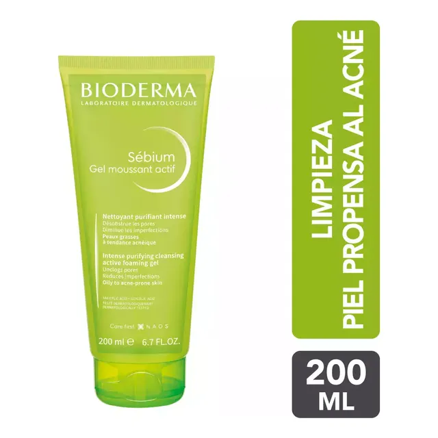 Sébium Gel Moussant Actif 200 Ml Grasa Día/noche