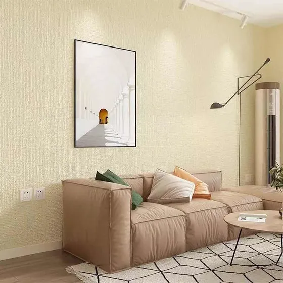 Revestimiento 3d Adhesivo Aislante Pared X Rollo Beige