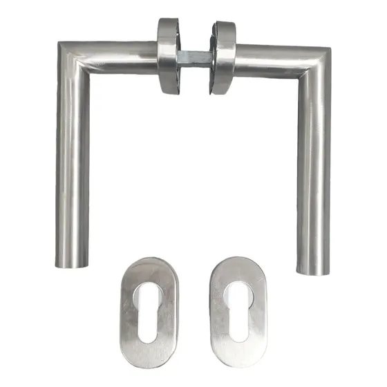 Manilla Puerta De Acero Inoxidable Curva 90° Herra-ven