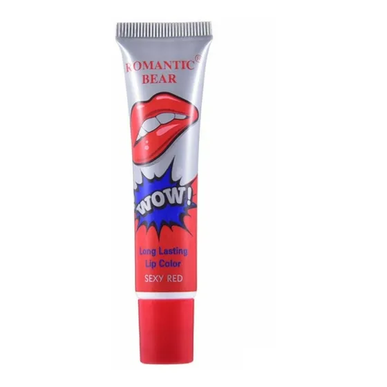 Labial Líquido Romantic Bear Indeleble Tinta Coreana 15gr Color Sexy Red