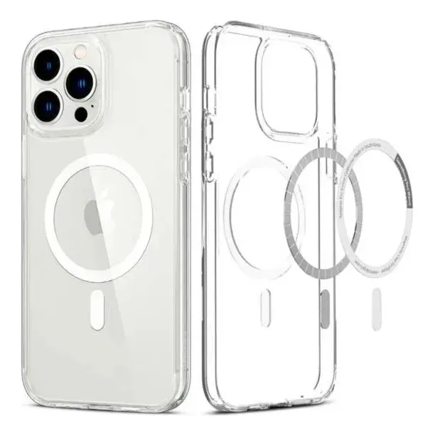 Case Funda Space Support Magsafe Para iPhone Transparente