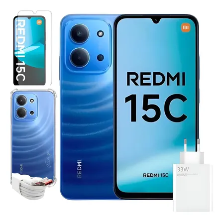 Smartphone Xiaomi 15c 256 4+4 Ram Global Com Brinde Top 1 15c 256/4 Azul