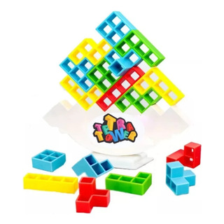 Jogo De Agilidade E Equilibrio - Tetra Tower Com 64 Blocos Jogo De Agilidade E Equilibrio - Tetra Tower Com 64 Blocos