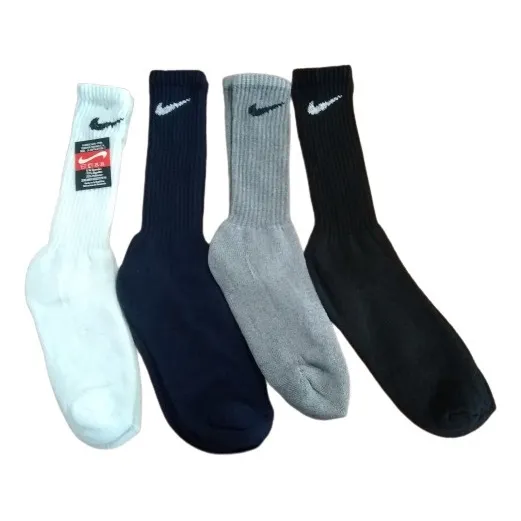 6 Pares De Medias Deportivas Largas Surtidas Con Logo 