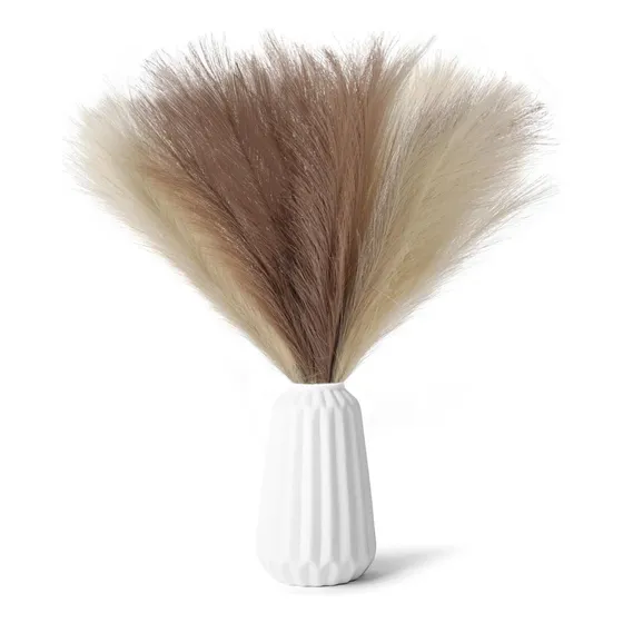 Pampas Secas Marrón Beige Plantas Decorativas Flores Artificiales Pampas Decorativas 6psc Gievuleo Plantas Artificiales Economicas Flores Naturales