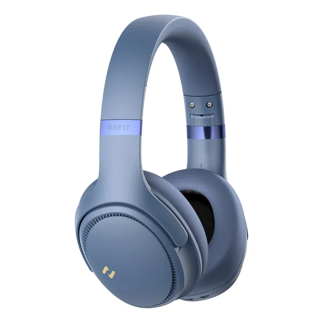 Headset Gamer Havit H630bt Bluetooth 5.3 On-ear 3d 55h Cor Azul Headset Gamer Havit H630bt Bluetooth 5.3 On-ear 3d 55h Cor Azul